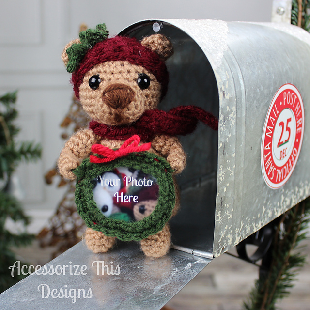 Teddy Bear Photo Frame Ornament