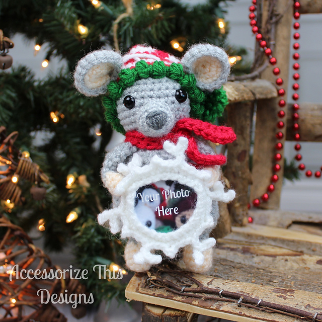 Mouse Photo Frame Ornament