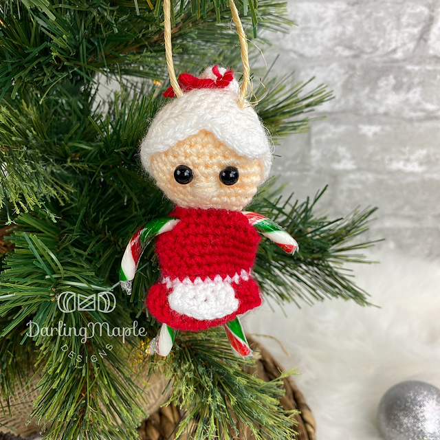 Mrs. Claus Candy Cane Ornament