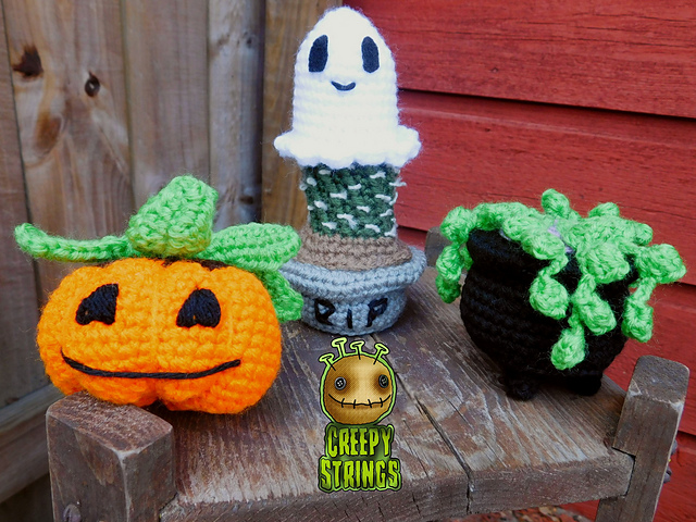 Halloween Succulent Trio