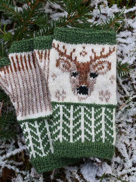 Roe deer mitts