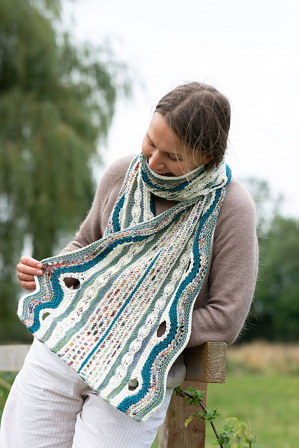 【極美品】Seeall（シーオール）Rib Knit Scarf Ravelry: Shoreline pattern by Adam Cleevely