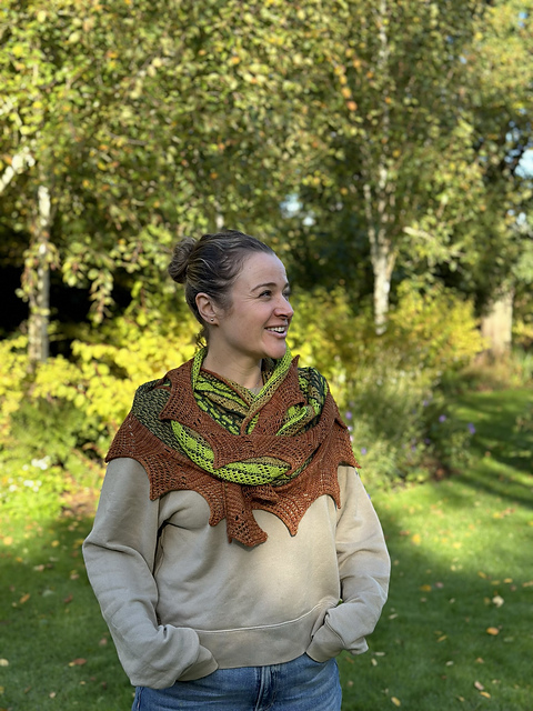 Ravelry: Autumn Dragon Scarf pattern by Adam Cleevely