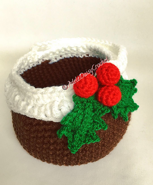 Christmas Pudding Bucket Bag