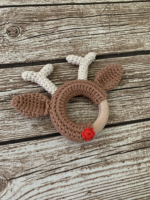 Reindeer Teething Ring/Teether