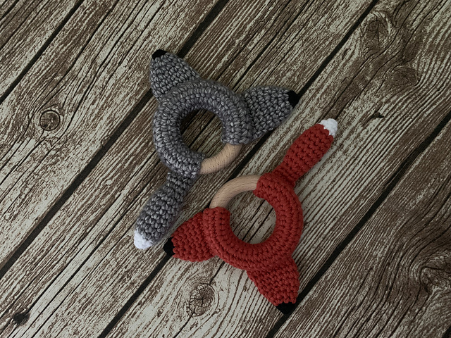 Fox Wolf Teething Ring/Teether