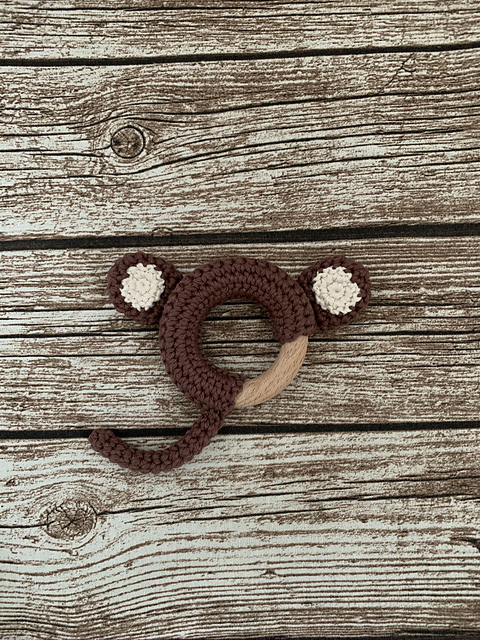 Monkey Teething Ring/Teether
