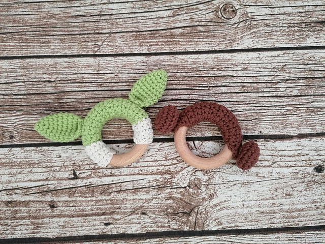 Yoda and Princess Leia Teether/Teething Ring