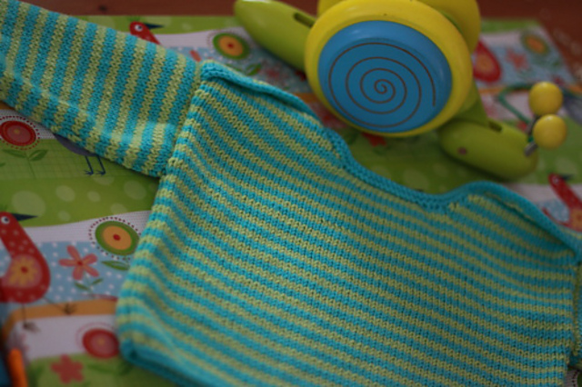 pull rayé (Emmanchures américaines)