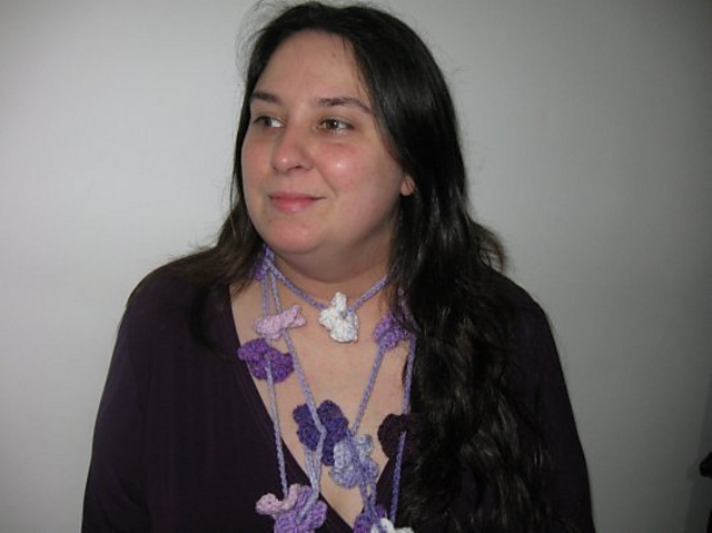 Flower Necklace Scarf