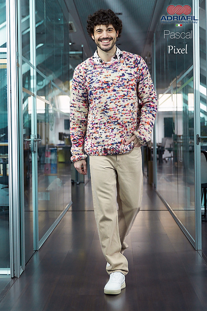 Adriafil Pixel men's pullover