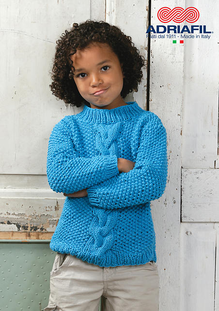 Adriafil Navy Boys Sweater