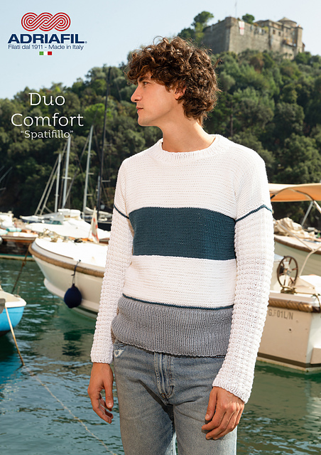 Adriafil Spatifillo men's pullover