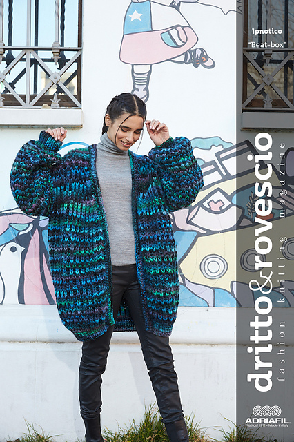 Adriafil Beat-box oversize cardigan