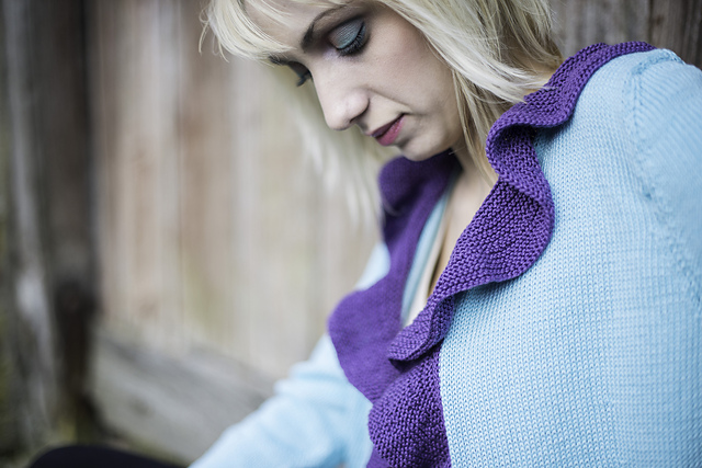 Ruffled Cardigan