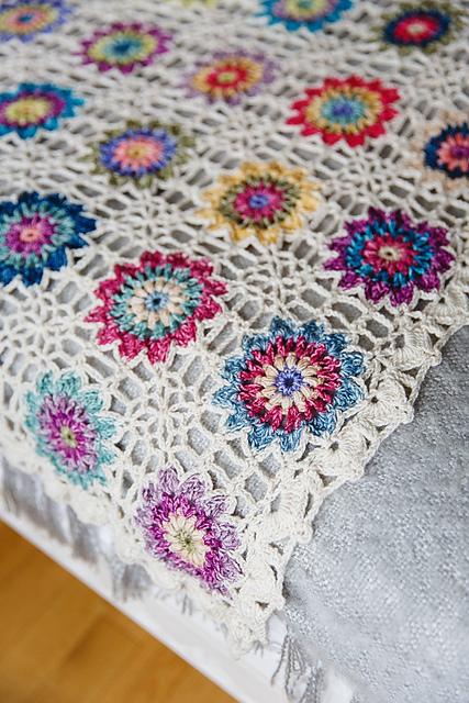 Batik Flower Blanket