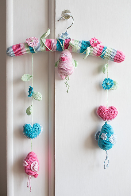 Lovebirds Baby Mobile