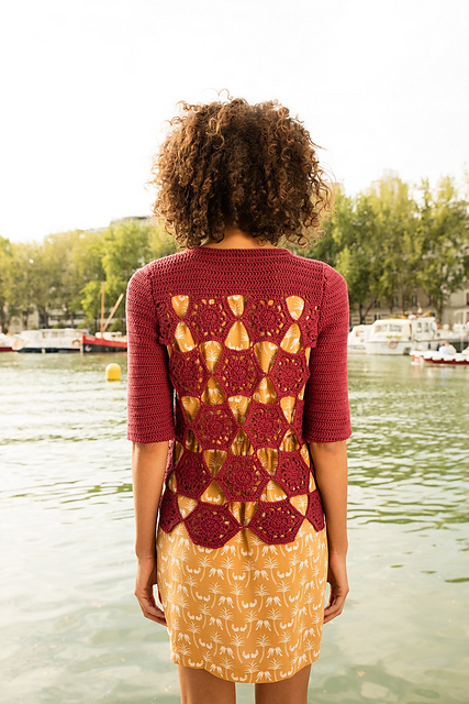 08 Pull ajouré au crochet - M0150