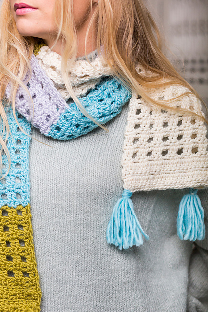 Cosy Colourblock Scarf