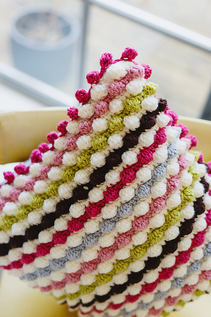Bobble & Chevron Cushion