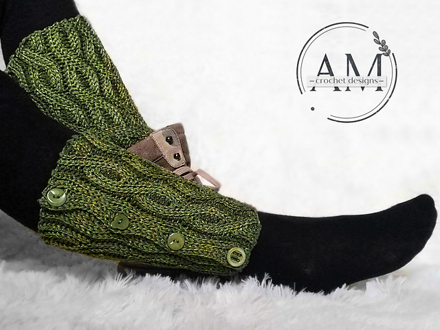 MONTANA knit-look leg warmers