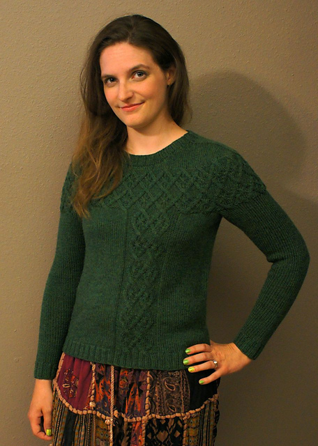 Argyle Cable Pullover