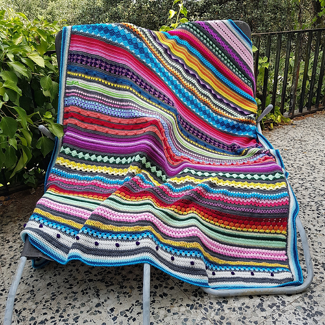 Rainbow Sampler Blanket — foto 4