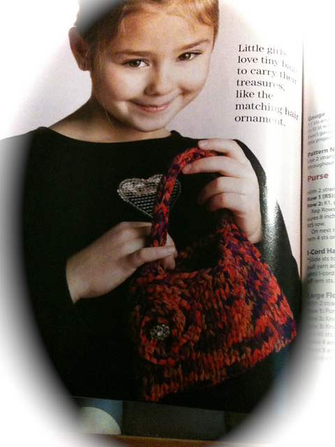 Purse and Pony Tail Flower
