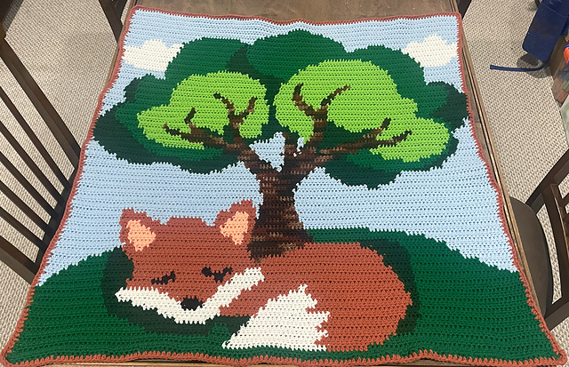 Resting Fox Blanket