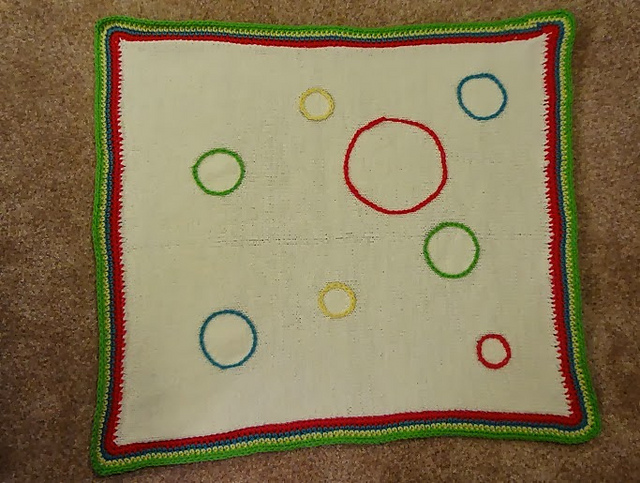 Dr. Seuss Circle Themed Baby Blanket