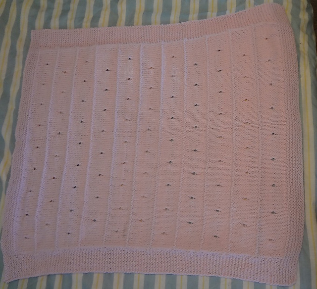 Garter Ridge Baby Blanket