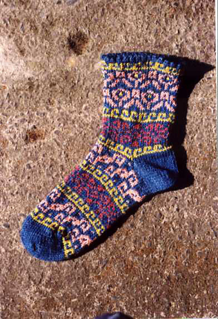 Afghan Tulip Socks