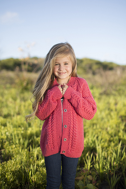 Ravelry: Kiddies Cable Cardigan : AE-2014 pattern by Dorothy Jacobs