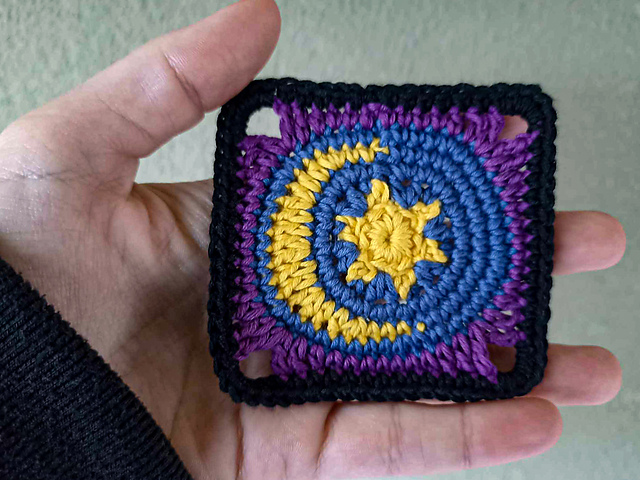 Magic Moon and Star Granny Square