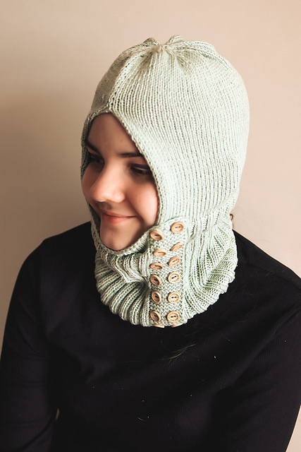 Sage Balaclava - for Worsted