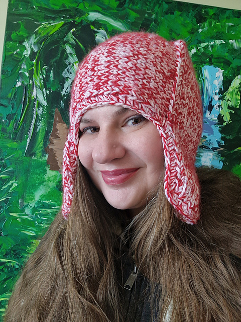 Forrest earflap for Bulky yarn