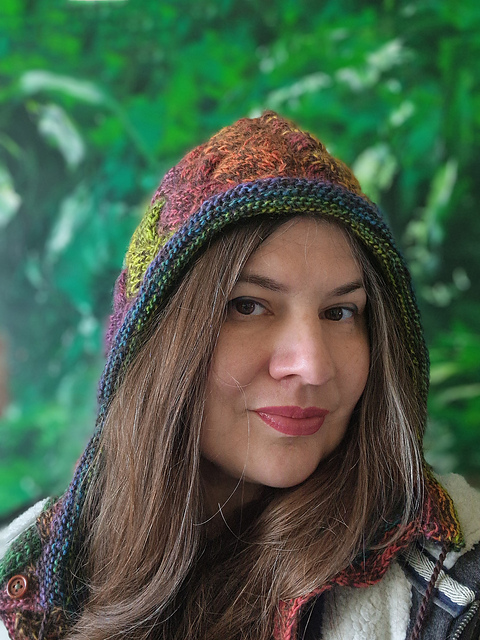 SPRING entrelac balaclava for worsted