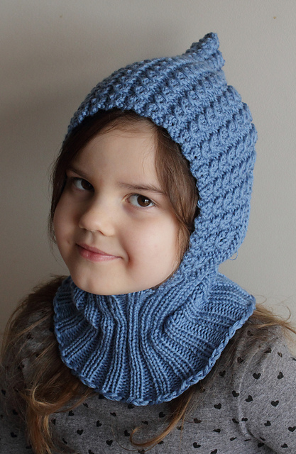 Eyelet Balaclava for DK yarn