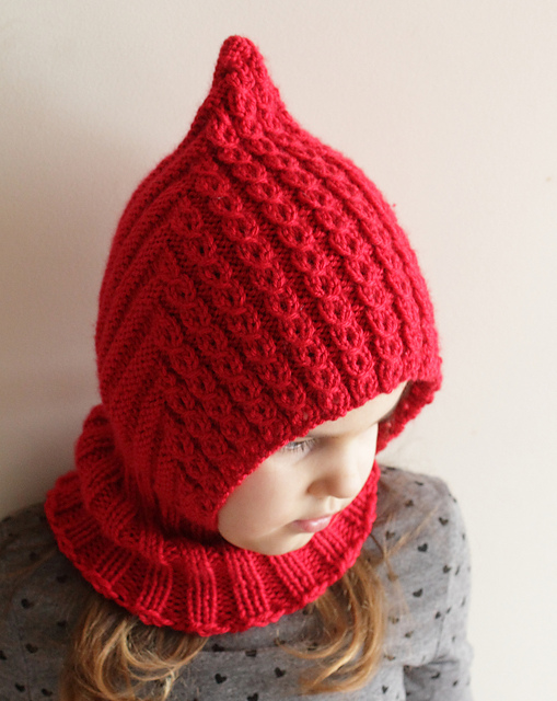 Eyelet Balaclava for Worsted