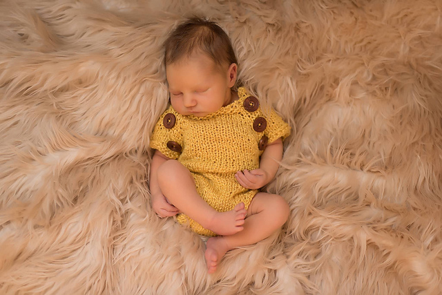Button Up Newborn Onesie
