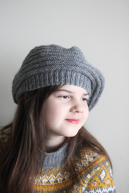 Ava Beret - for Worsted yarn