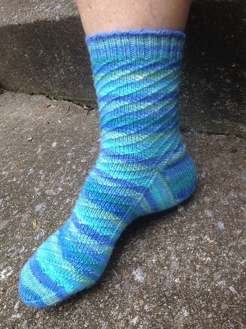 Twisted Breeze Socks Featuring Swirls and Zigzags