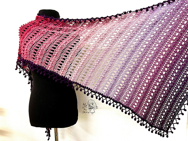 Dragon Berries shawl