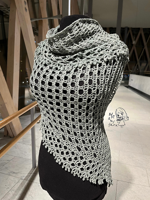 Space cactus shawl