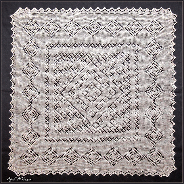 Diamonds. The baby blanket