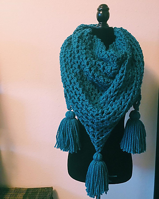 Tri Gem Shawl