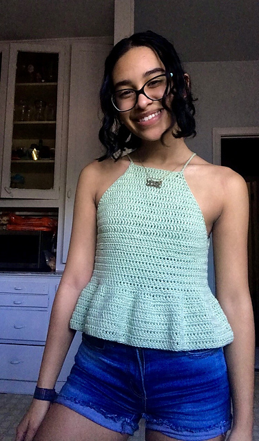 Ginkgo Peplum Top