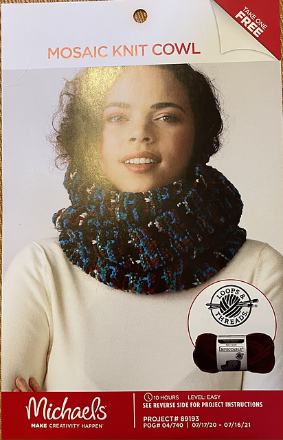 Mosaic Knit Cowl