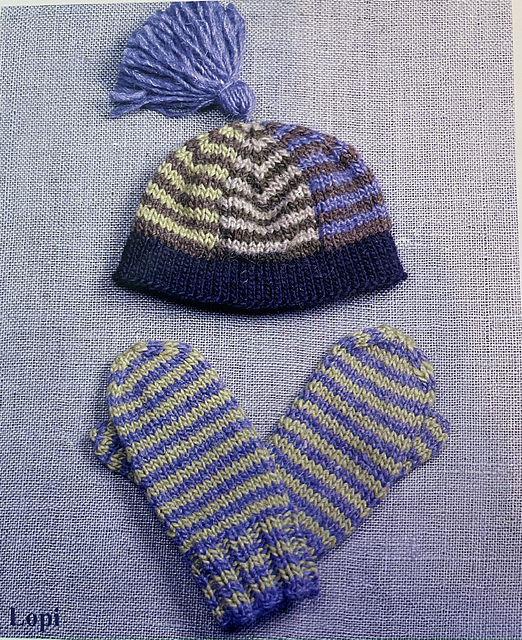 Lopi Striped Hat & Mittens