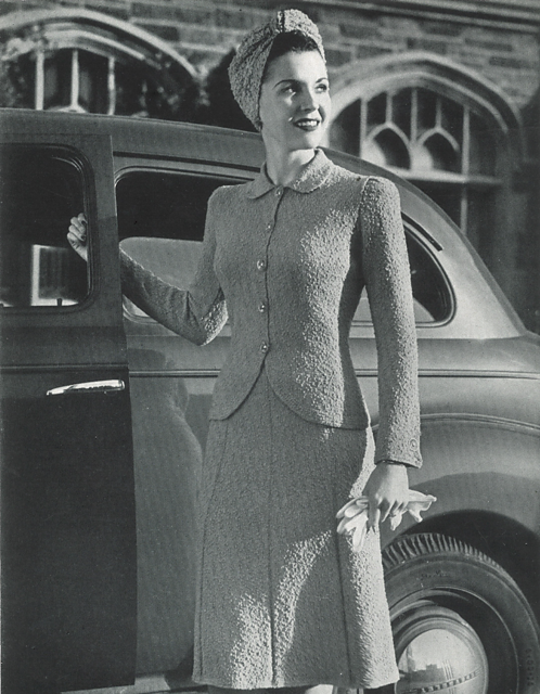 Two Piece Suit in Fleurette (no. 1232)